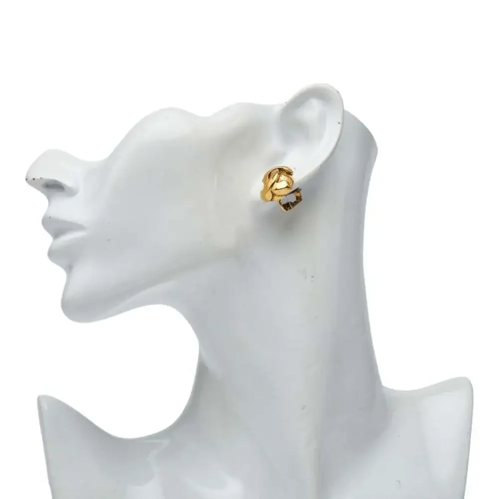 Chanel Cc Logo Clip-On Earrings Metal #222116C60B - Picture 6 of 6